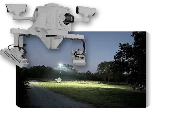 100W Motion-Activated LED Floodlights and Multicolor Strobe Deterrents 100W Motion-Activated LED Floodlights and Multicolor Strobe Deterrents